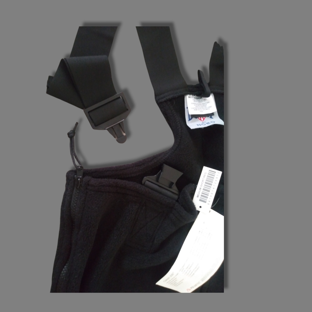 NEW Polartec Black Fleece Overalls - Picture 3 of 7